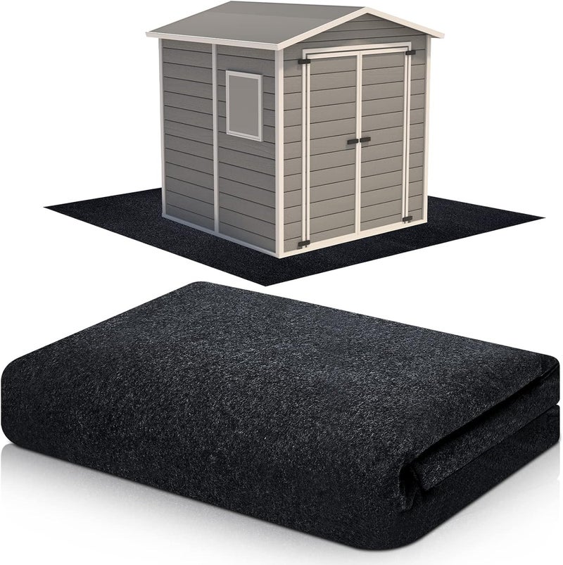 Haull Outdoor Storage Shed Floor Moat Waterproof Outdoor Carport Mat Thickened Soft Patio Furniture Pad Washable with Non Slip Backing, Storage Shed Not Included(4 x 3 ft) - Image 1